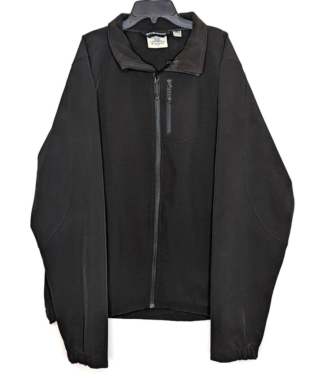 Black Diamond Double Full Zip Jacket Mens Extra Large Soft Shell Fleece Lined